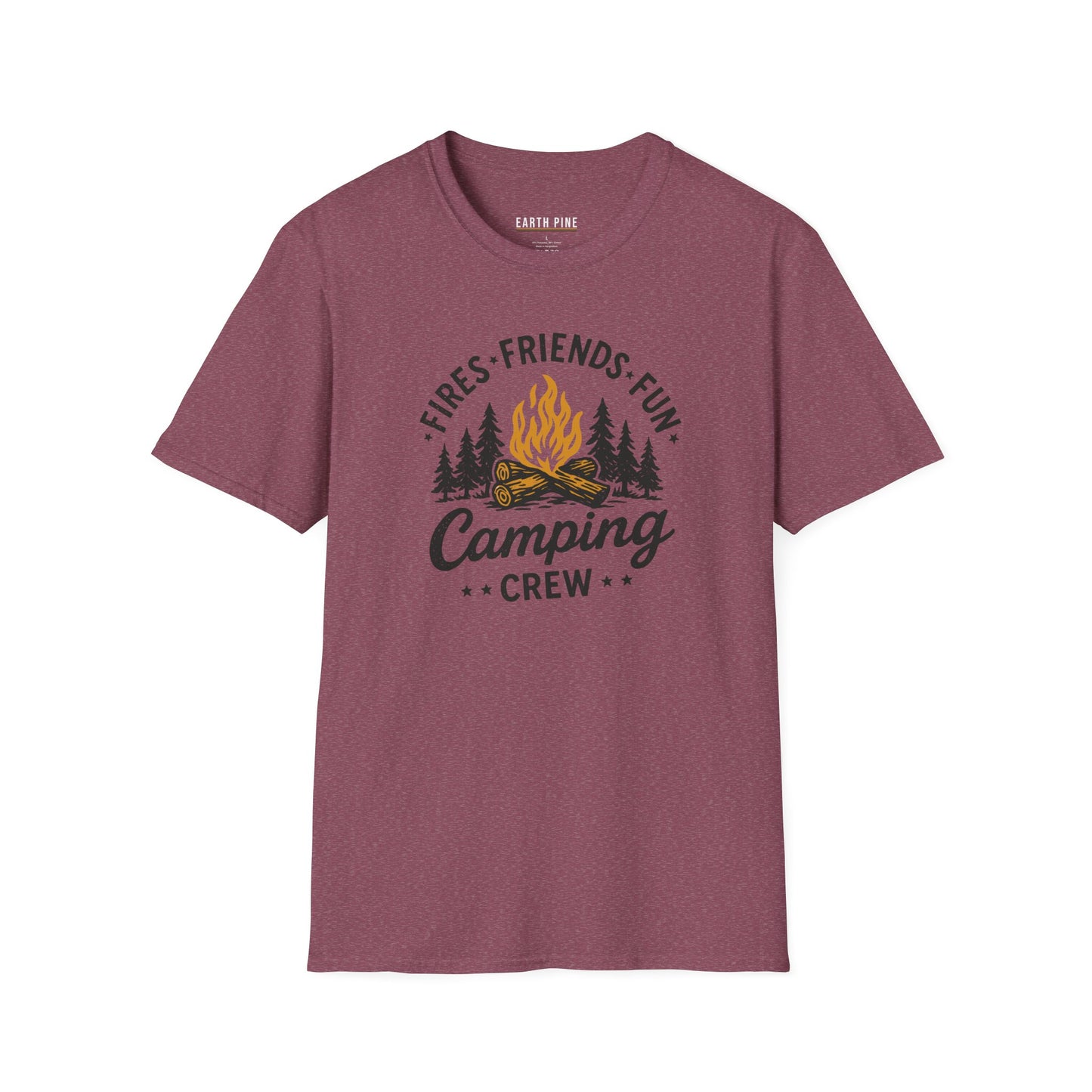 Fires Friends Fun Camping Crew T-Shirt