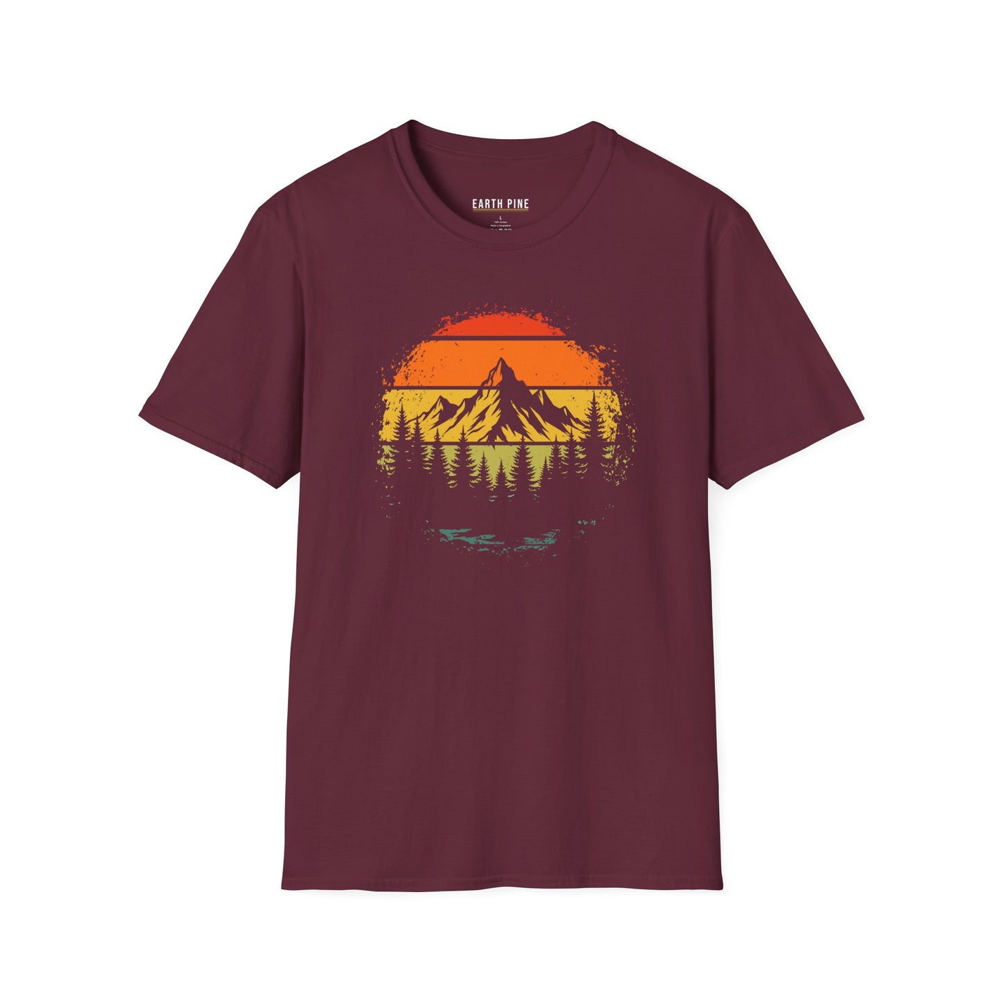 Retro Sunset Mountain T-Shirt