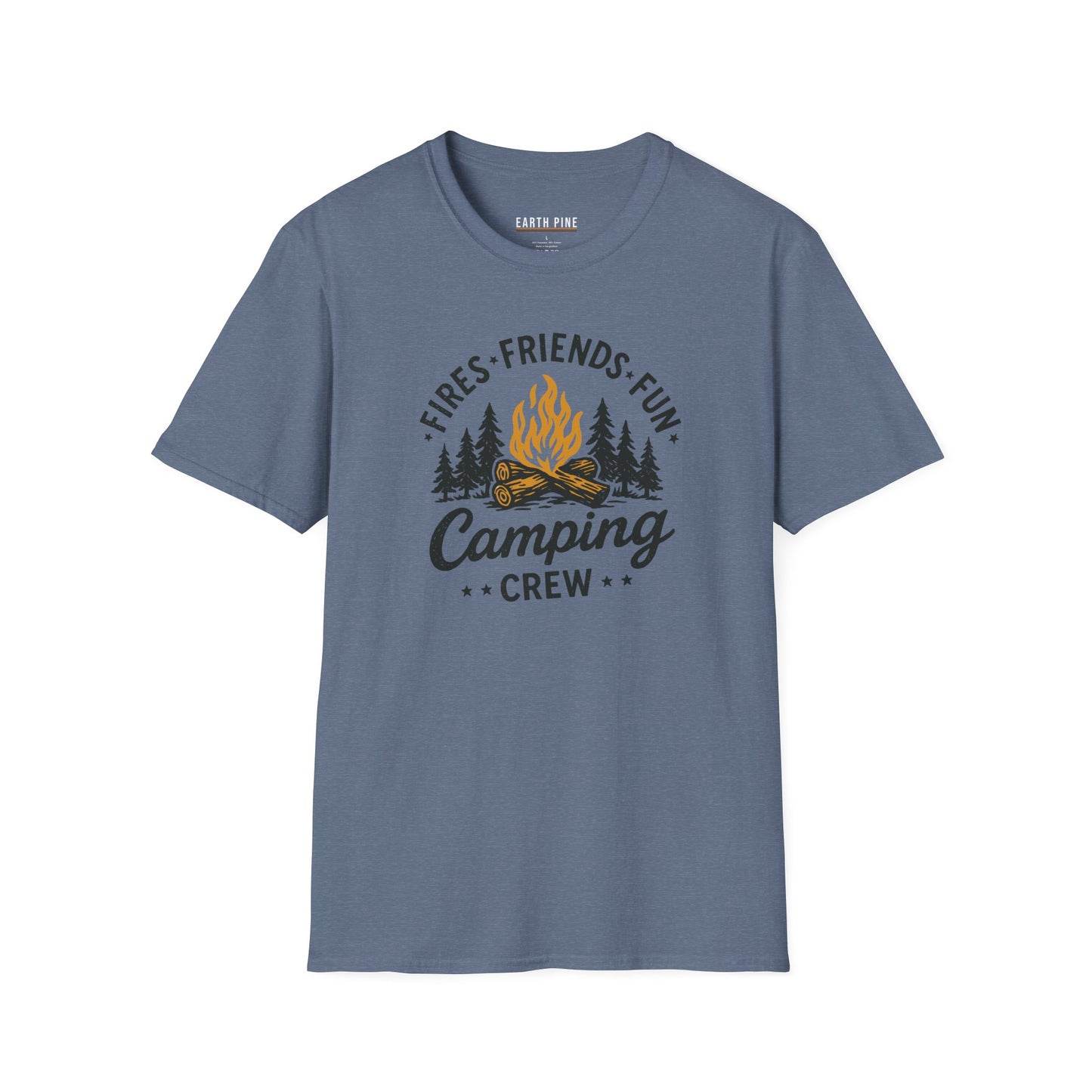 Fires Friends Fun Camping Crew T-Shirt