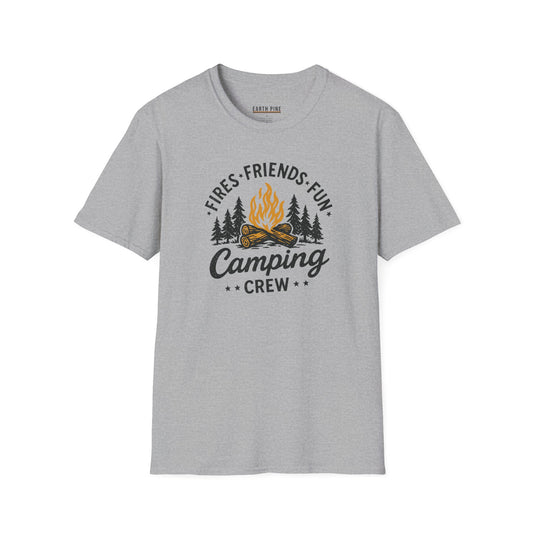 Fires Friends Fun Camping Crew T-Shirt